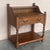 20th Century Pair of Solid Carved French Nightstands With Low Shelve and Crest For Sale - Image 6 of 11
