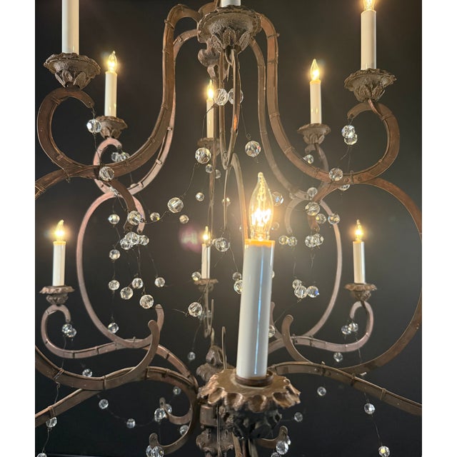 Visual Comfort & Co. “Lombardy” 12-Light Crystal Chandelier by Niermann Weeks – Signature Collection For Sale - Image 15 of 15