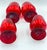 Red Vintage Blenko Hand Blown Red Brandy Art Glass Snifter 4pc Set For Sale - Image 8 of 8