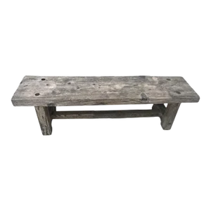 19th Century Plank Wood Bench