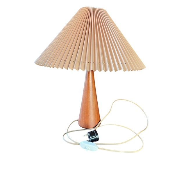 Teak Base Table Lamp from Nordiska Kompaniet, 1960 For Sale - Image 3 of 11