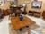 Square 49.5 Inch Danish Teak Butcher Block Coffee Table on Black Iron Base For Sale - Image 15 of 17