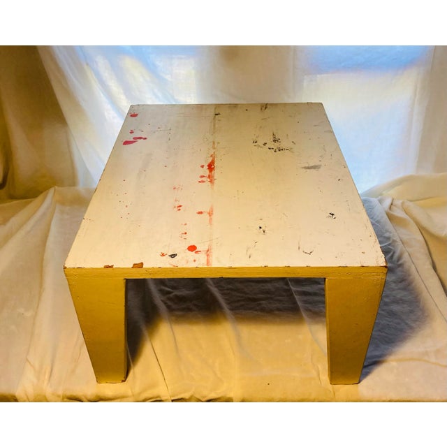 Wood 1980s Original Vintage Prototype for Small Side Table by Artist Michael Mota Dallas Tx For Sale - Image 7 of 11
