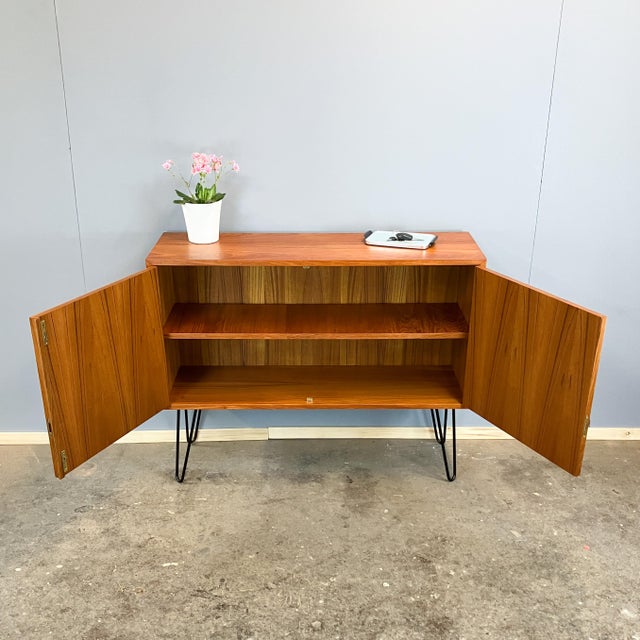 Small Mid-Century Modern Sideboard in Teak, 1960s For Sale - Image 9 of 12