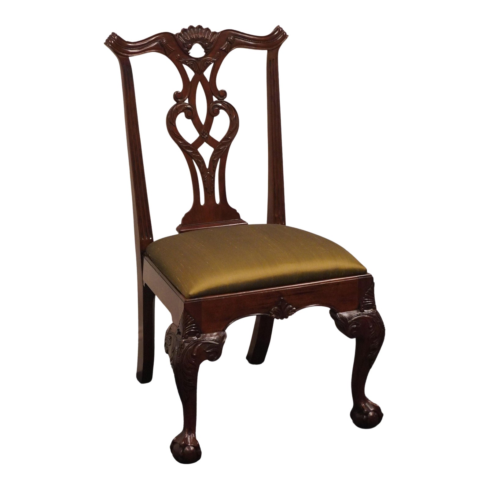 Henredon Furniture Solid Mahogany Traditional Chippendale Style Ball