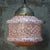 French Clichy Pink Reeded Glass Pendant Lamp For Sale - Image 4 of 7