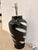 Modern Currey & Co Modern Glass Jar Lamp Black & White For Sale - Image 3 of 5
