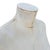 Textile Adult Female White Linen Dress Form Mannequin on Iron Base W/ Wheels Size 8 For Sale - Image 7 of 8