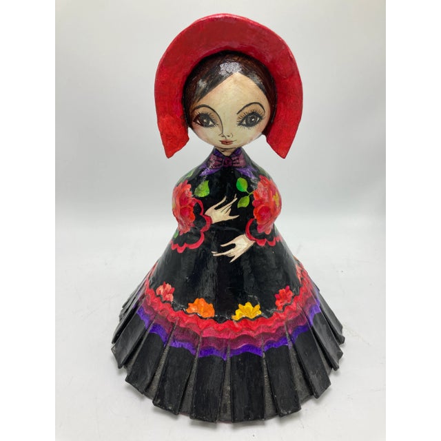 So lovely, this paper mache art is signed by the artist. It was given as a gift in 1992 and signed by the gifters.