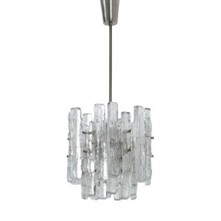 Vintage Glass Ceiling Light from Doria For Sale