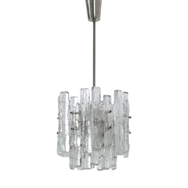 Vintage Glass Ceiling Light from Doria For Sale