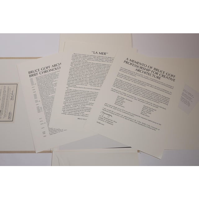 Mid 20th Century Memento of Bruce Goff Professorship for Creative Architecture For Sale - Image 12 of 16
