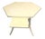 English Dennis and Leen "Lambert" Faux Ivory Painted Side Table W" Drink Tray For Sale - Image 3 of 12