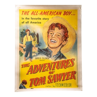 Original 1938 "Adventures of Tom Sawyer" Matted Poster For Sale