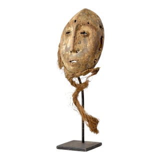 Early 20th Century Lega Bearded Bwami Society Mask For Sale