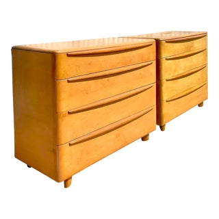 Mid 20th Century Vintage Heywood Wakefield Chest Air Drawers - a Pair For Sale