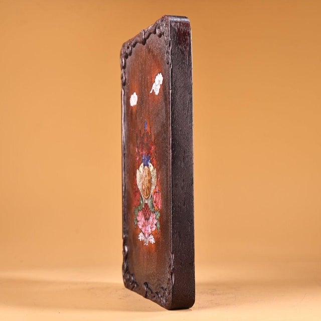 This is a striking and unusual vintage bronze padlock, crafted in the form of a serene Buddha head. The piece features a...