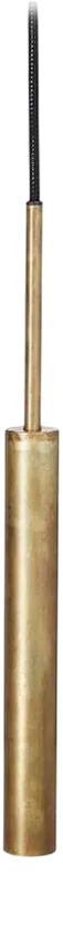 1 Raw Brass Ceiling Lamp from Konsthantverk