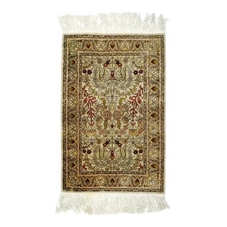 Vintage Hereke Rug 1'6'' x 2'5'' For Sale