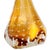 Gold Vintage Amber Bullicante Murano Glass Vase attributed to Archimede Seguso, 1970s For Sale - Image 8 of 9