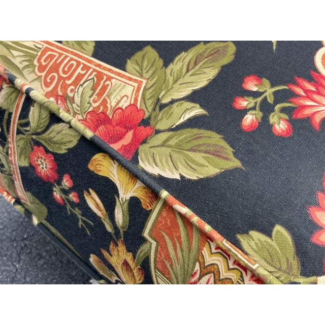 Pearson 84” Custom Three Seat Sofa in Richloom Asian Chinoiserie Fabric, Vintage For Sale - Image 17 of 17