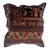 Pillow W/Antique Persian Rug Fragment, 1'5" X 1'5" For Sale