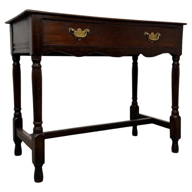 Antique English Oak Side Table, 1700s For Sale - Image 12 of 12