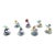 Vintage Italian Murano Glass Fish Figures-a Set of Seven For Sale
