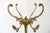 Gold Italian Hollywood Regency Brass Coat Rack with Rotating Crown and Marble Base, 1960s For Sale - Image 8 of 17