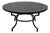 Outdoor Brown & Black Round Mosaic Coffee Table For Sale