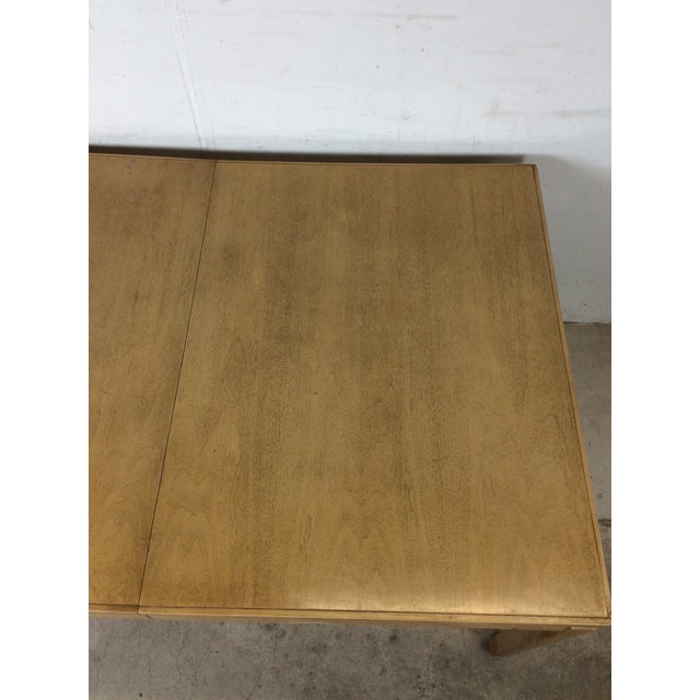 Brown Mid Century Modern Blonde Dining Table With 3 Leafs For Sale - Image 8 of 16