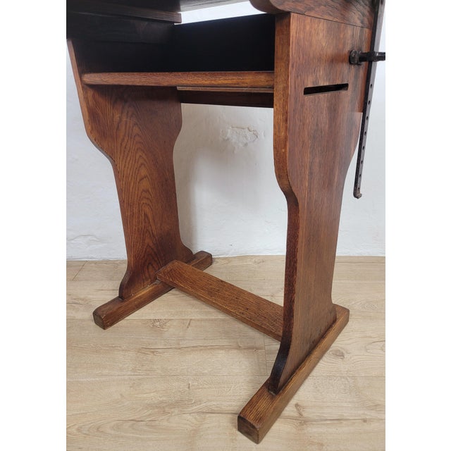 Vintage Desk in Oak, 1920s For Sale - Image 11 of 16