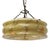 1920s Art Deco Pendant Lamp in Brass and Yellow Glass, France, 1920s For Sale - Image 5 of 7