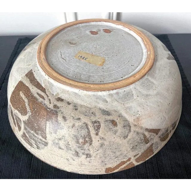 Large Ceramic Center Bowl Toshiko Takaezu For Sale - Image 11 of 13