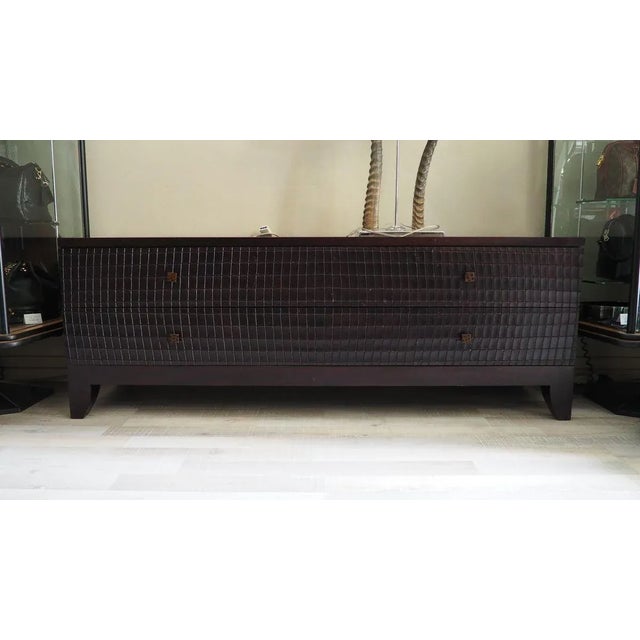 Wood Fendi Wooden Chest of Drawers For Sale - Image 7 of 8