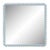 Fleur Home Carnival Muses Square Mirror in Parma Gray, 24.5x24.5 For Sale