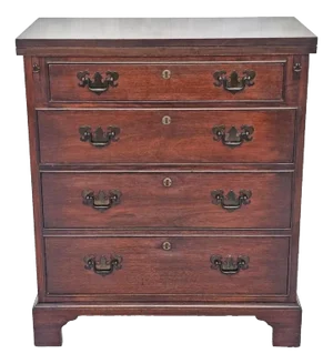 Antique 1920s Mahogany Flip-Top Bachelor Chest by Paine Furniture Co. Expandable