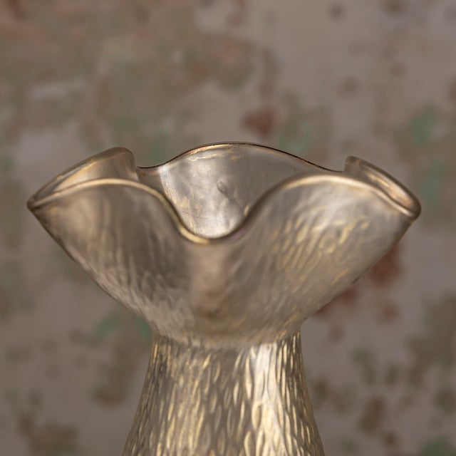 Austrian Iridescent Glass Vase For Sale - Image 7 of 8