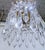 Metal Vintage Gold Filigree Crystal Waterfall Mini Pendant Chandelier For Sale - Image 7 of 8