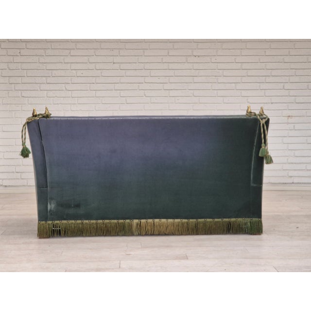 1970s, Danish Drop Arm "Spanish" Sofa, Original Condition, Furniture