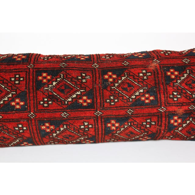 Art Deco Antique Turkoman Rug Bedding Pillow Cases -16'' X 40'' For Sale - Image 3 of 10