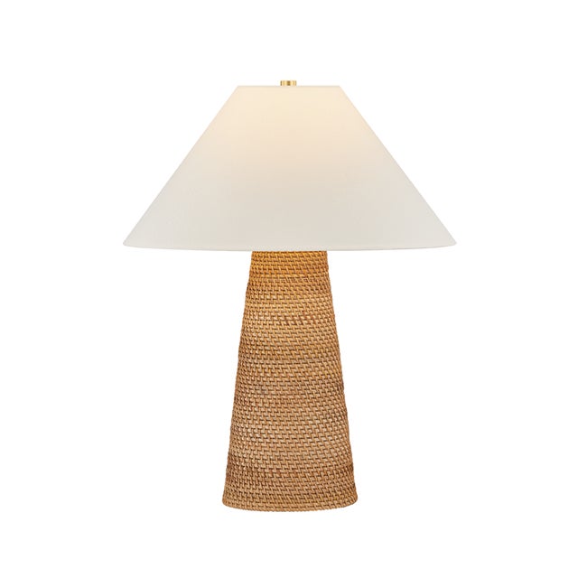 Hudson Valley Lighting Forest Heights 20 in. 1 Light Table Lamp in Aged Brass Finish For Sale