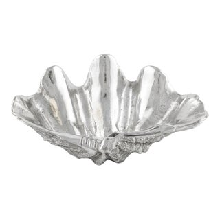 Vintage Silvered Clam Shell For Sale