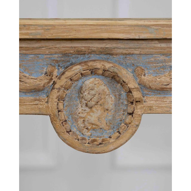 Swedish Gustavian Console Table with Carved Medallion, circa 1860 For Sale - Image 14 of 14