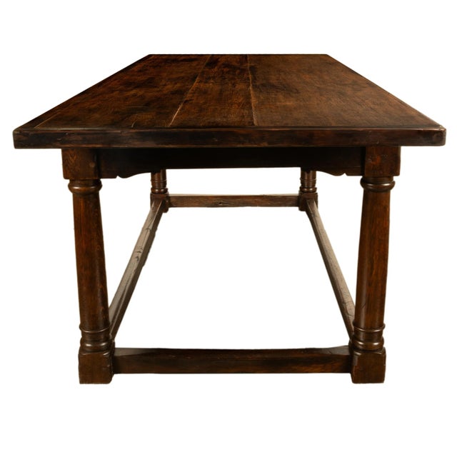 Antique 17th Century Charles I Jacobean 80" Long Oak Refectory Dining Table 1630 For Sale In Portland, OR - Image 6 of 18