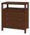 Nora 27 in. W Rectangular Wood 3 Drawer Tall Nightstand with Open Shelf on Top, Walnut For Sale