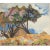 Modern Early 20th Century "Mosaic Trees" Expressionist Style Landscape Oil Painting by Ernest Yarrow-Jones For Sale - Image 3 of 11