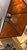 Brass Antique Arts and Crafts Brass Bridge Floor Lamp With an Amber Tone Mica Shade For Sale - Image 8 of 9