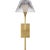 Brass Waterford for Visual Comfort Signature Blaze 14" Sconce in Natural Brass with Clear Crystal For Sale - Image 8 of 14