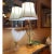 Elegant Mid-Century Modern sculptural Murano glass table lamp. The piece is unmarked but its of high quality in terms of...